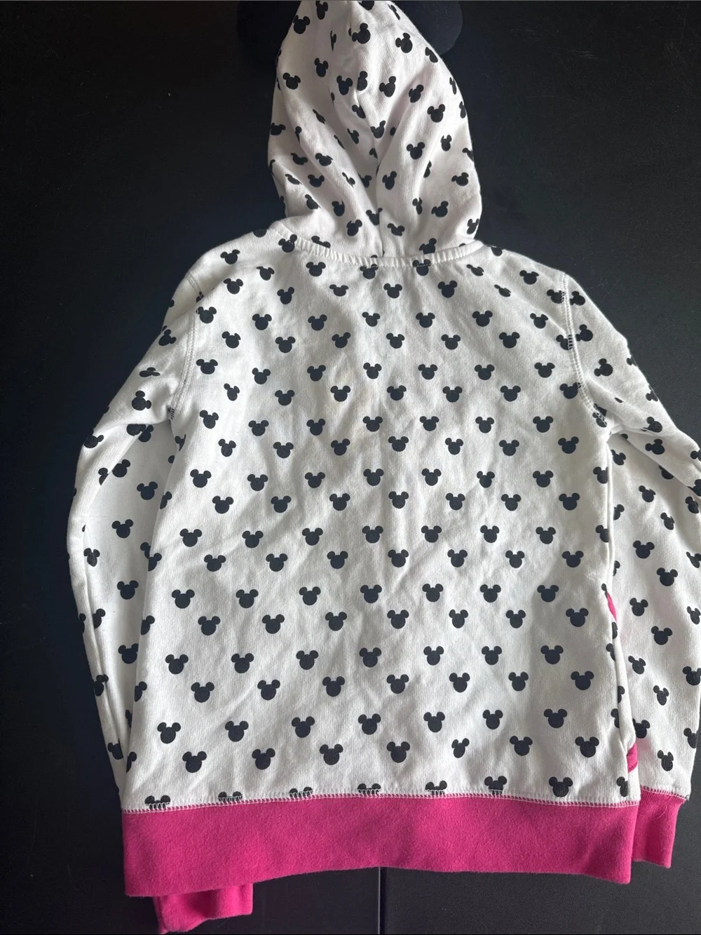 Disney Minnie Mouse Hooded Sweatshirt - White & Pink